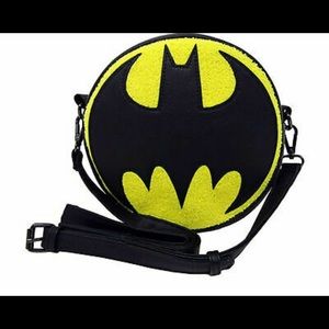DC BATMAN CHENILLE CANTEEN CROSSBODY BAG